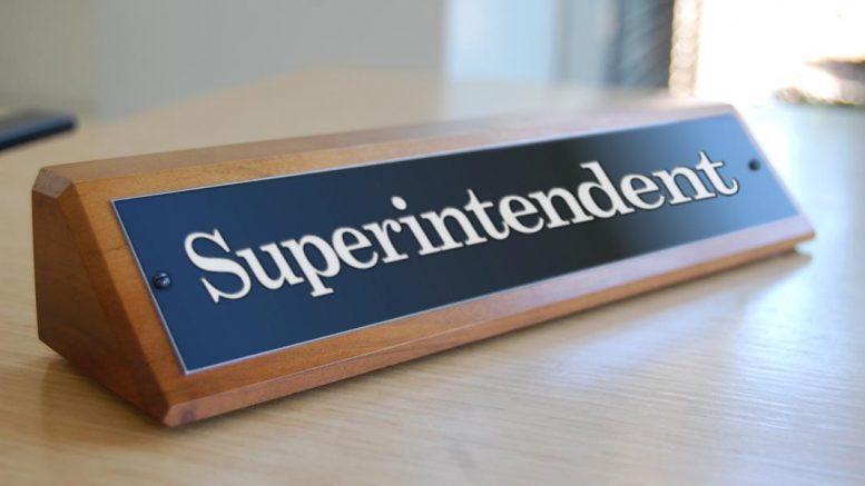Superintendent name plate