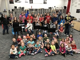 Preschoolers Visit The Band Room