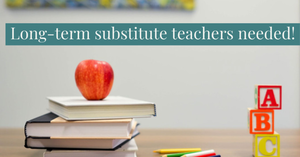 Employment Opportunity:  Long-Term Substitute Teacher