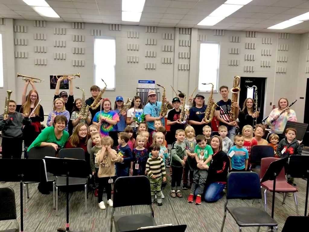 Preschool and JH Band Students