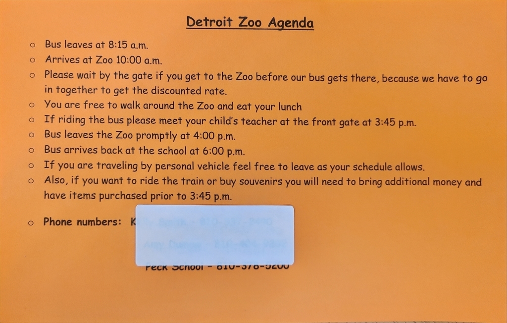 Zoo Agenda