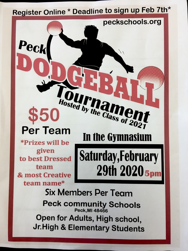 Dodgeball registration