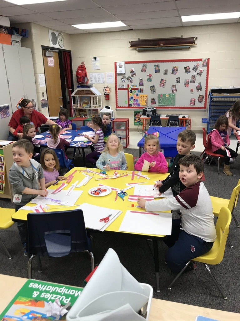 Celebrating Dr. Suess by making Cat In The Hat hats