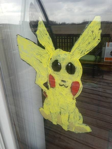 Ally Jahnke's  painted Pikachu